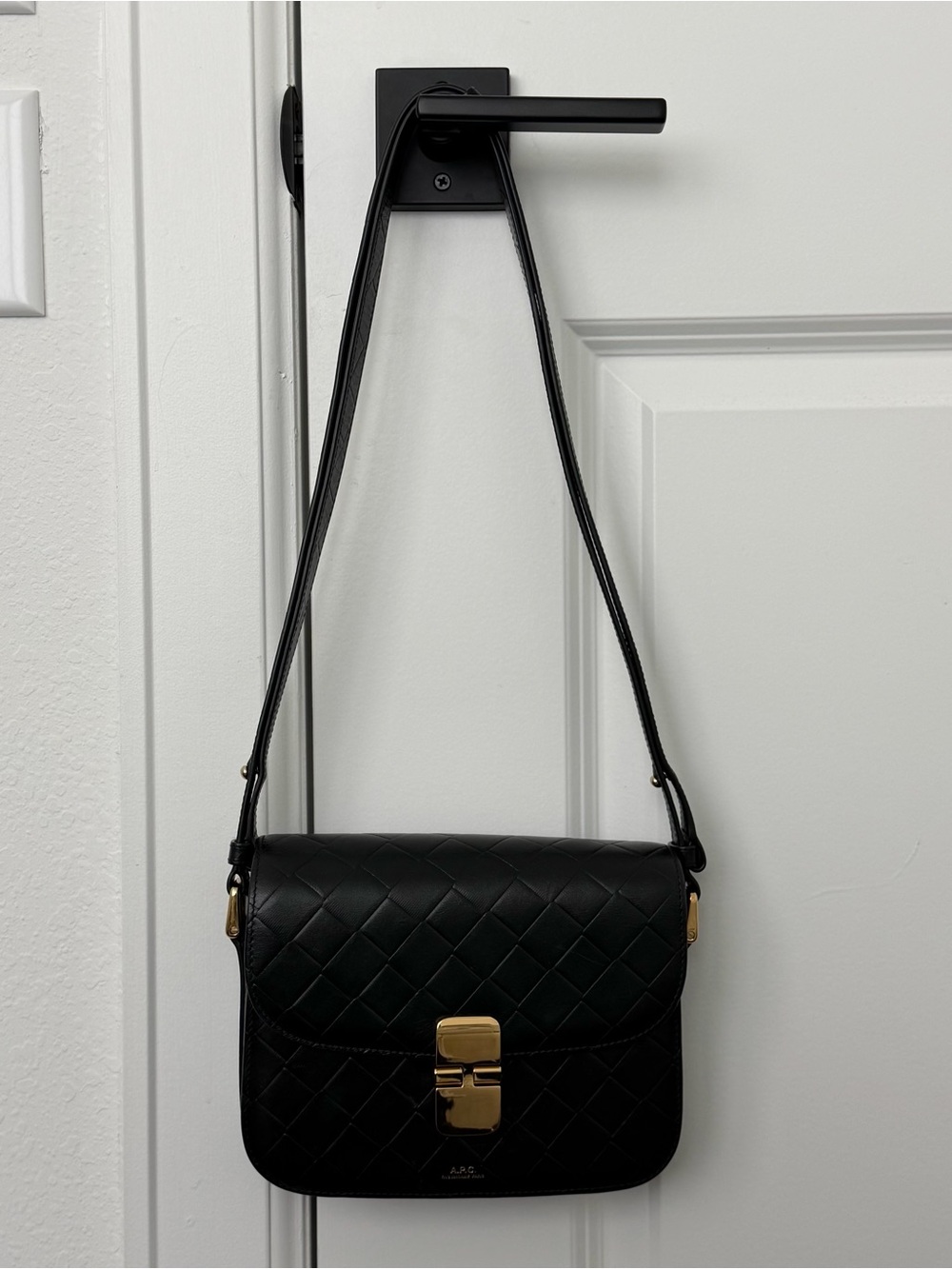 A.P.C. Black Grace Small Shoulder Bag